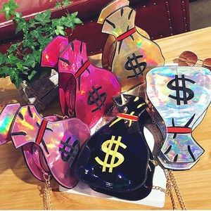 - $$✨ GOLD  UNIQUE MONEY BAGS PURSE *NWT* $$✨